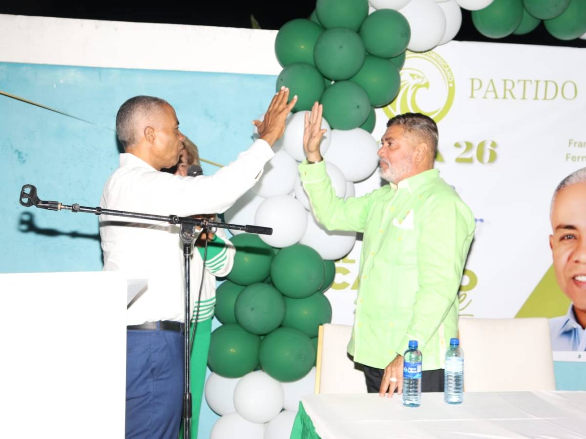 Partido Verde juramenta a Franklin Ferreras y garantiza triunfo arrollador de Abinader en Santo Domingo Norte